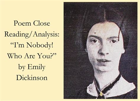 Close Reading: "I'm Nobody! Who Are You?" a Poem by Emily Dickinson
