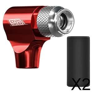 VISTORA 2xMini Air CO2 Inflator Pump Head Adapter Presta Schrader Valve ...
