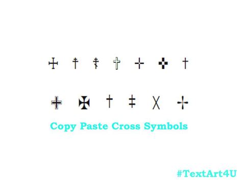 Image result for Cross Symbol Text