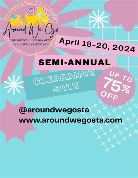 Spring Color Tag Sale, Around We Go, Saint Augustine, 18 April to 20 ...