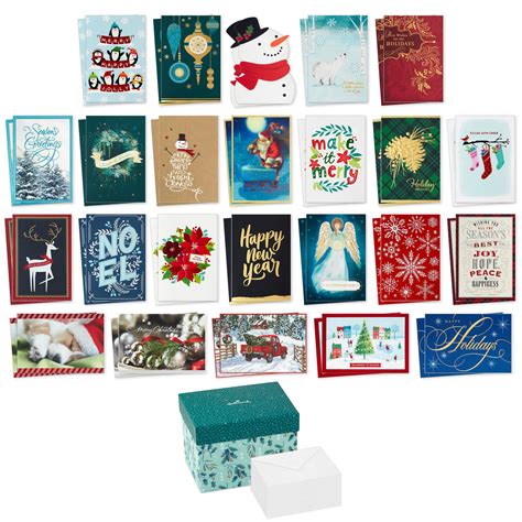 Stylish Holidays Christmas Card Assortment in Decorative Box, Pack of ...