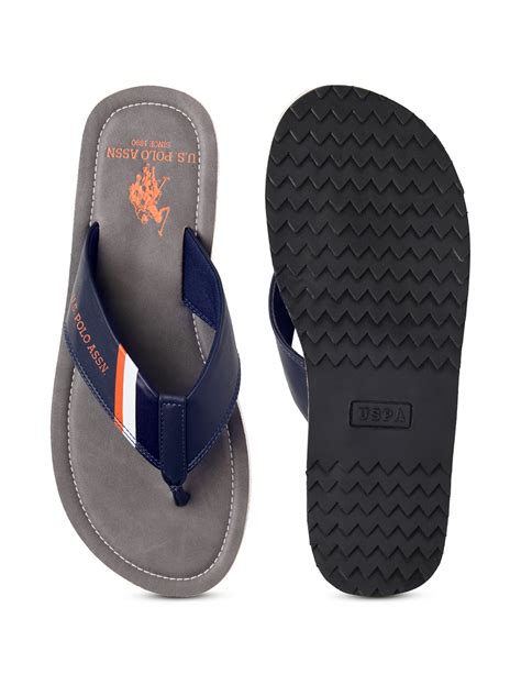 Buy Women Men Patt 3 Slippers Grey|U.S. Polo Assn. India