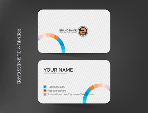 White Business Card Design 的图像结果