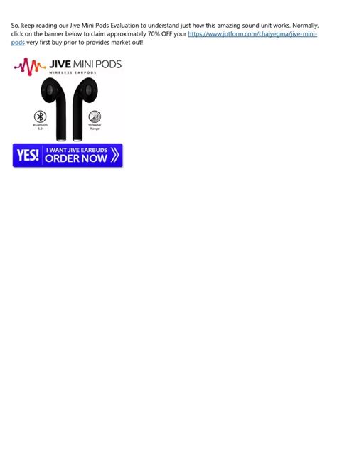 Jive Mini Pods Tutorial 的图像结果