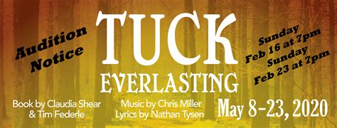 Tuck Everlasting The Musical Auditions | Chatham Players