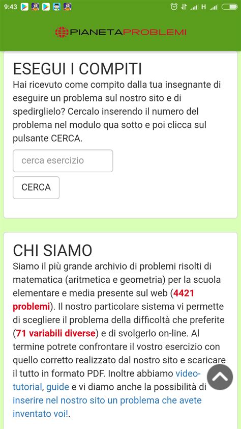 Pianeta Problemi offre migliaia di esercizi di aritmetica e geometria ...
