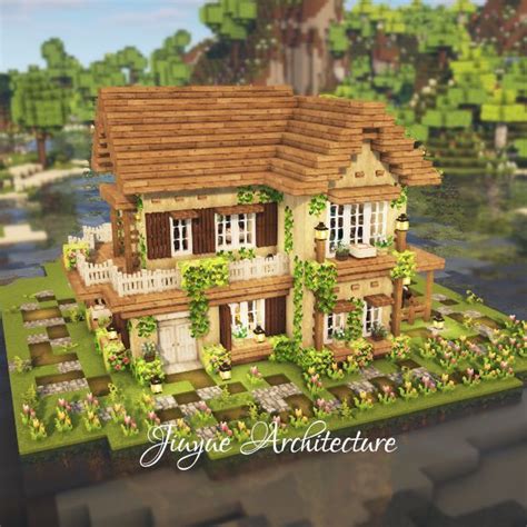 Image result for Aesthetic Minecraft Cottage Tutorial