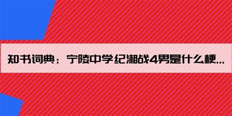 宁陵中学纪湘战4男是什么梗 宁陵纪湘事件 - 网络流行语 - 知书词典