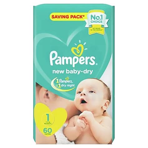 Baby-dry nouveau-né PAMPERS T1(2-5kg) | Paraplume