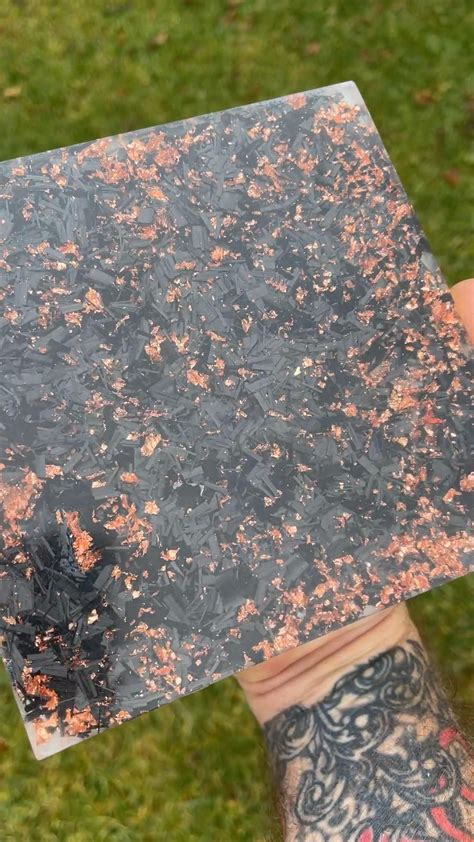 Shredded carbon fiber copper flake panel – Artofit