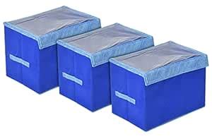 Kuber Industries Lehariya Printed Foldable Large Non-Woven Storage Box ...