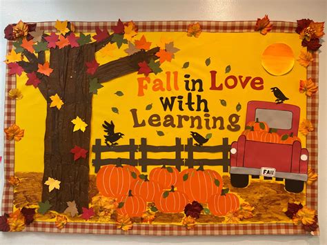 Teacher School Fall Bulletin Board for Classroom Decoration/ Fall ...