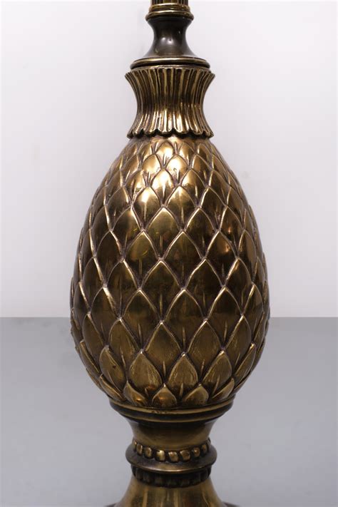 Brass Pineapple Floor Lamp Hollywood Regency 1970s at 1stDibs