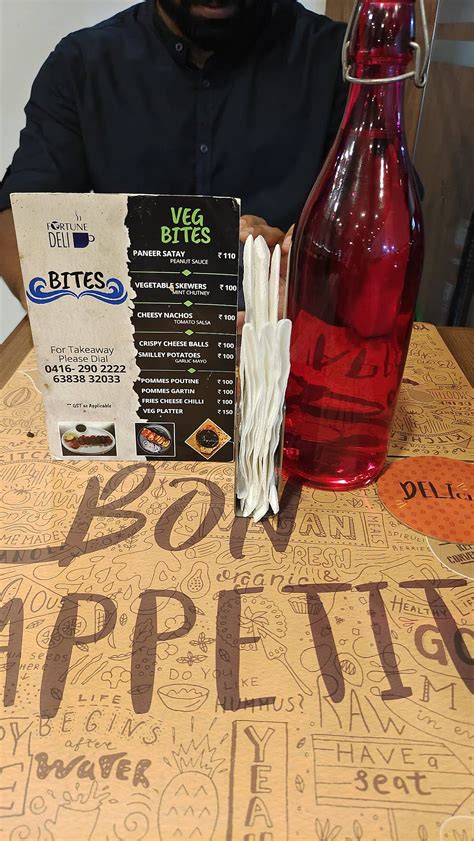 Menu at Fortune Deli, Vellore