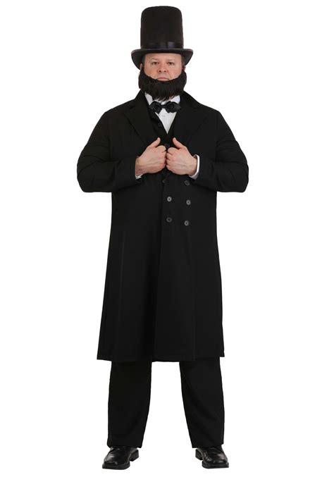 Plus Size President Abe Lincoln Men's Costume | Historical Costumes