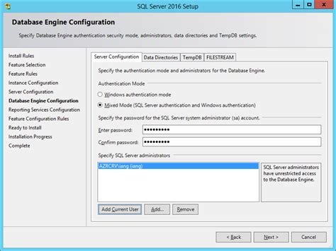 Image result for Install SQL Server Database Engine