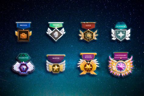 Rank badges | Badge icon, Game icon design, App badges