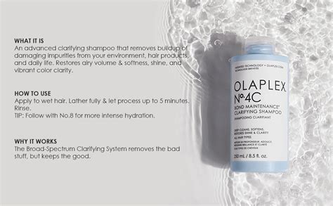 Olaplex No. 4C Bond Maintenance Clarifying Shampoo, Deep Cleans ...