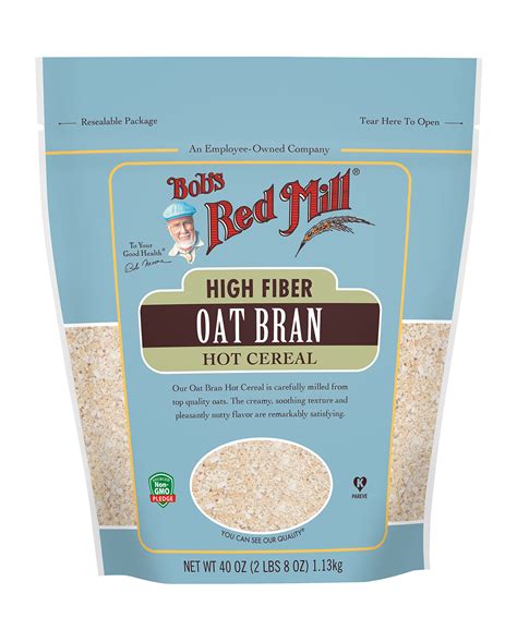 Bob's Red Mill High Fiber Oat Bran Hot Cereal 40 oz - Wholesome ...