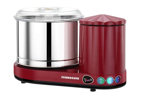 Table Top Wet Grinder - 2 Ltr VARNA 110v Maroon | Sowbaghya | SOWBAGHYA