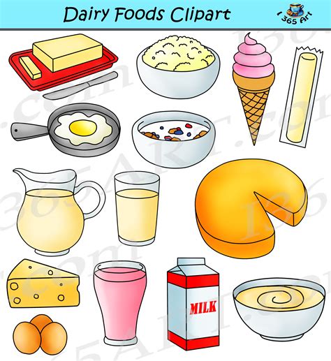 Dairy Foods Clip Art