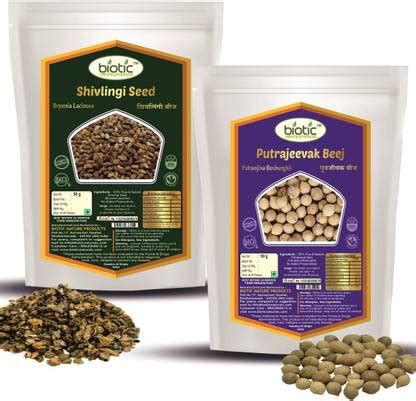 biotic Shivlingi Seed and Putrajeevak Seed (50g Each) Shivlingi Beej ...