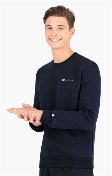 CHAMPION SMALL SCRIPT TERRY COTTON SWEATSHIRT | LINE SHOPPING