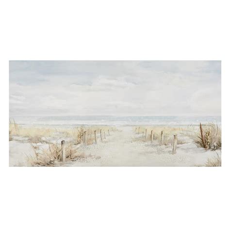 Beach Path Canvas Wall Art, 40x20