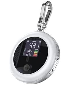 Mini Carbon Dioxide Detector, 3-in-1 CO2 Tester Temperature Humidity ...