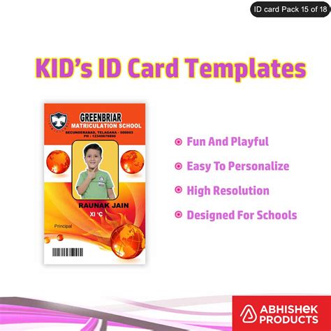 All ID Card Design PSD File Preview – Abhishek Products