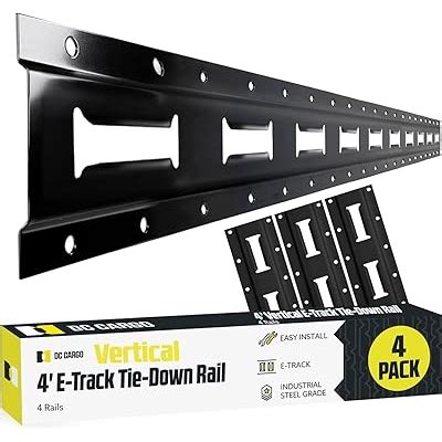 DCCargoMall DC Cargo Mall E Track Vertical Tie Down Rail Kit 4' India ...