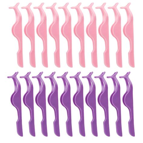 Buy Tugaizi 20 Pieces False Eyelash Applicator Tool Plastic Eyelashes ...