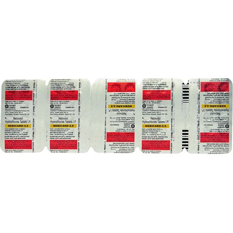 Nebicard-2.5 Tablet | Uses, Side Effects, Price | Apollo Pharmacy