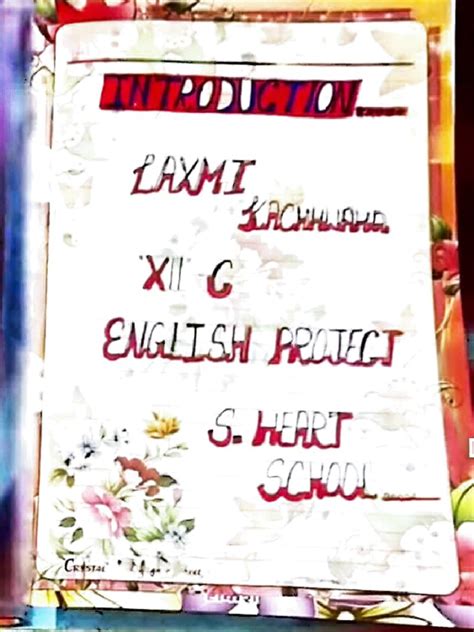 Image result for Project Sample English for Year 12