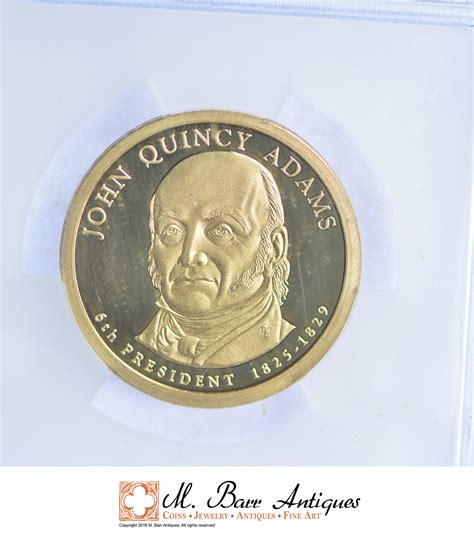 Professionally Graded PR69 DCAM 2008-S John Quincy Adams Presidential ...