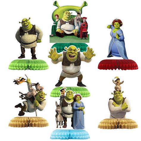Buy Shrek Birthday Party Decorations, 7Pcs Shrek Theme Honeycomb ...