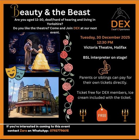 Beauty and the beast Panto, Victoria Theatre Halifax, 30 December 2025 ...