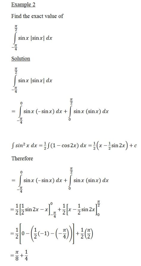 Image result for Integral of Modulus Function