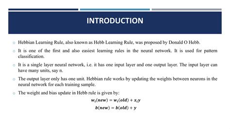 Image result for Hebb Learning Algorithm