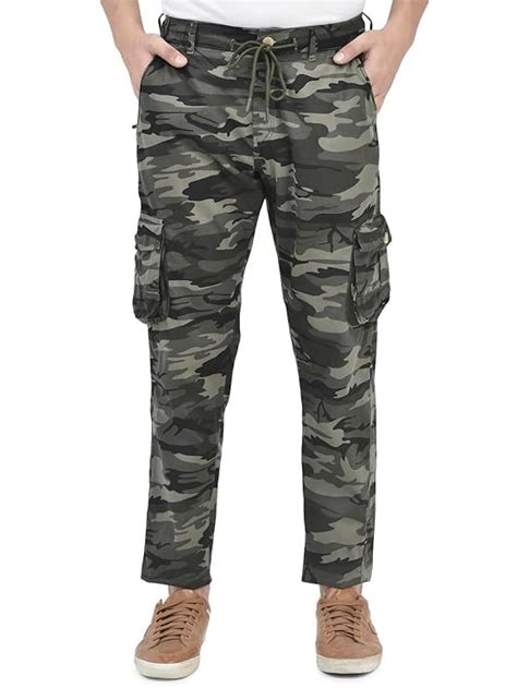 Buy EO ELLIE. OGGY Men Regular Fit Cargo Pants Cotton Twill Camouflage ...