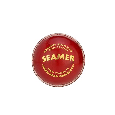 SG Seamer™ Red Leather Cricket Ball 2 Piece – Jalandhar Style