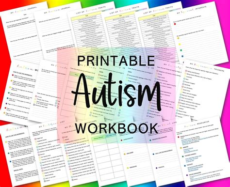 Autism Workbook, Autism Worksheets, Autism Journal, Autism Planner ...