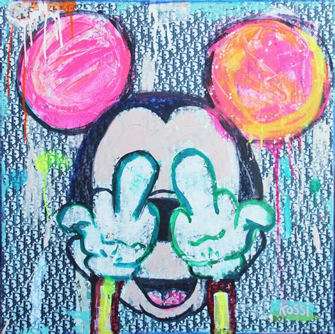 Mickey Mouse Middle Finger