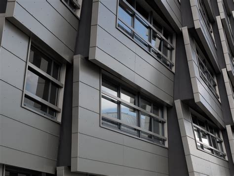 Download wallpaper 1400x1050 building, facade, windows, edges, gray ...