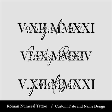 Roman numeral anniversary tattoos - Bronctattooaus.com