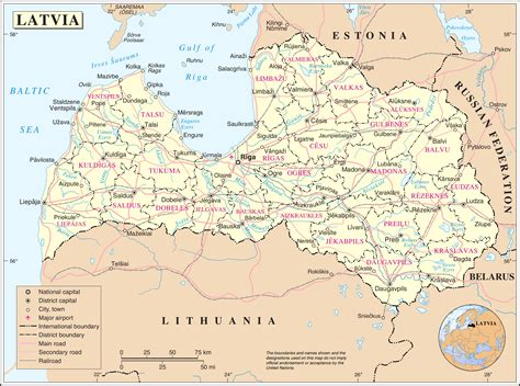Detailed large political map of Latvia. Latvia detailed large political map | Vidiani.com | Maps ...