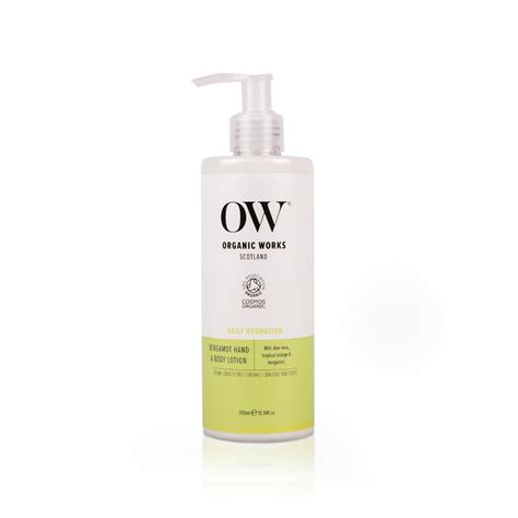 Buy Organic Works Bergamot Hand and Body Lotion Online - HOK Makeup