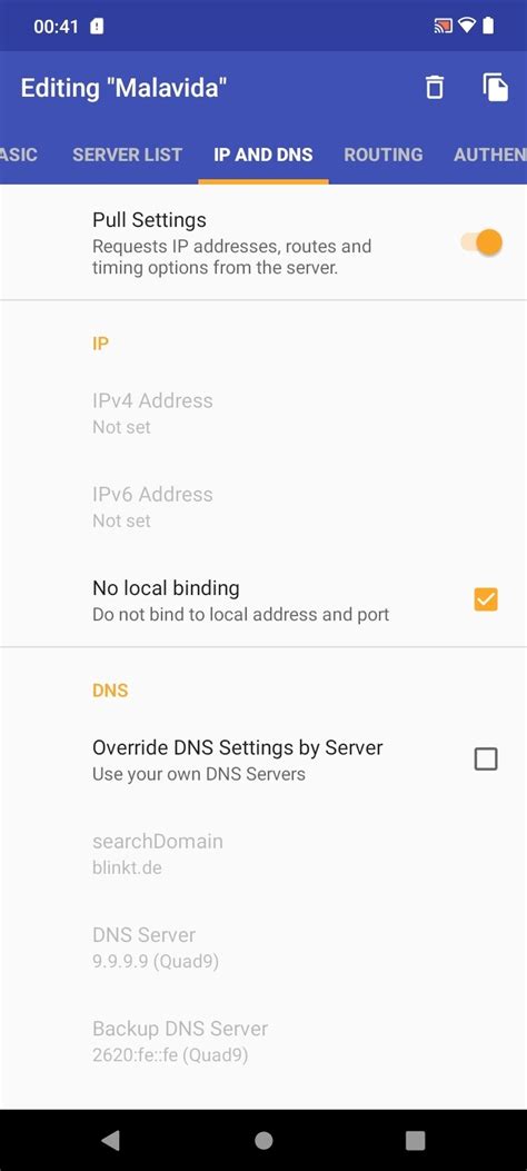 OpenVPN Android Client 的图像结果