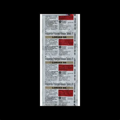 LORVAS SR TABLET 10'S Price, Uses, Side Effects & Substitutes | Medkart