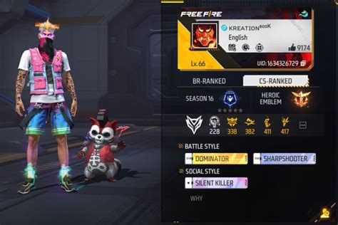 Kreation Army's Free Fire MAX ID, stats, K/D ratio, YouTube income, and ...